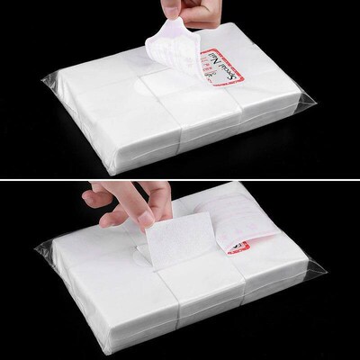 400Pcs Nail Cotton Polish Remover Gel Clean Manicure Napkins