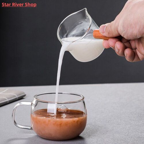 6 Styles Heat-resisting Glass Espresso Measuring Cup Double/