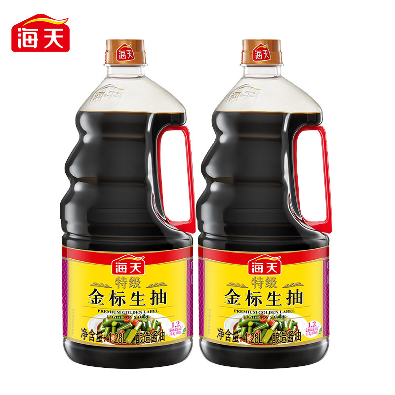 海天特级金标生抽1.28L/1.9L酱油