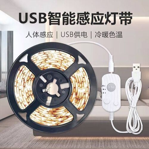 LED bed bottom sensing light strip cabinet decor neon lamp