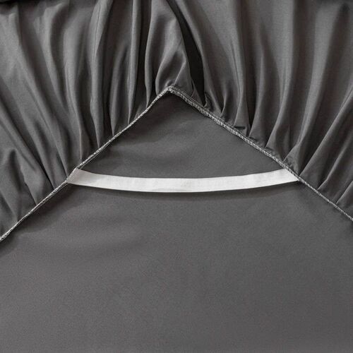 1pc Gray Bed Skirt Skin-friendly Bed ver Simple Style Maress