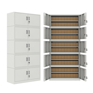 文件柜铁皮柜档案柜财务下档凭证柜二斗铁门连体五节柜分体五节柜