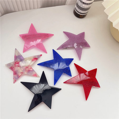2023 Korean Irregular Pentagram Hair Clip Hairpin for Women