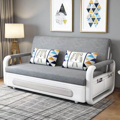 Sofa Bed Folding Simple Sofa Foldable Fabric Small Apartment