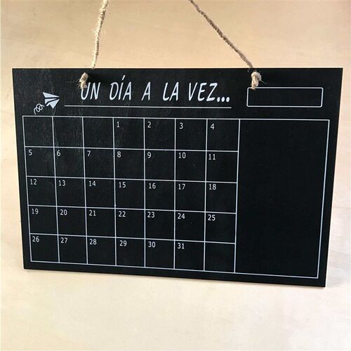 Wooden calendar calendar blackboard One side small fresh pla