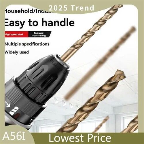 10PCS Twist Drill Bit Set M35 4.0Mm 3 Edge HSS Hole Drill