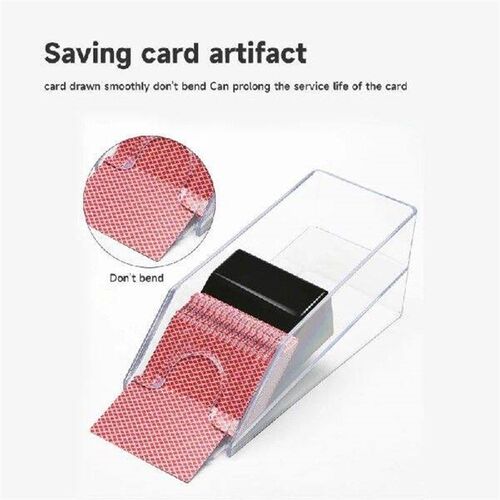 4/6-Deck Pokers Dealer Acrylic Blackjacks Dealing Shoe