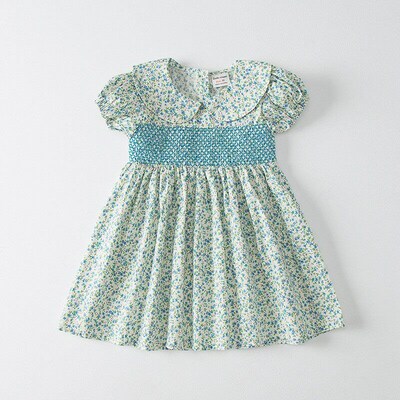 Summer Clothes Charming Dress Girls Dress Cotton Casual Prin