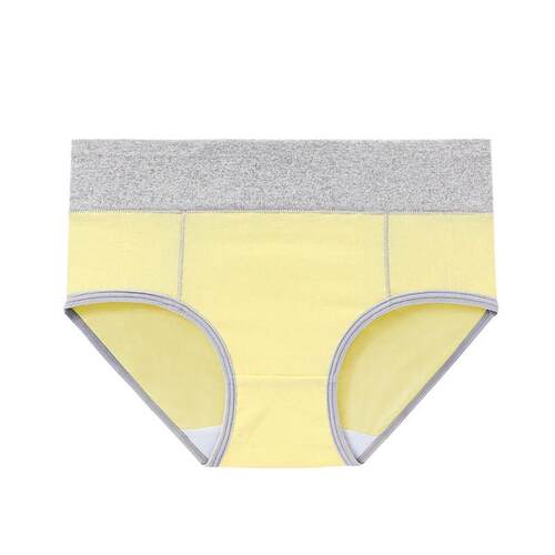 Plus Size Hip Lifting Womens Panties Colorful Simple MidWais