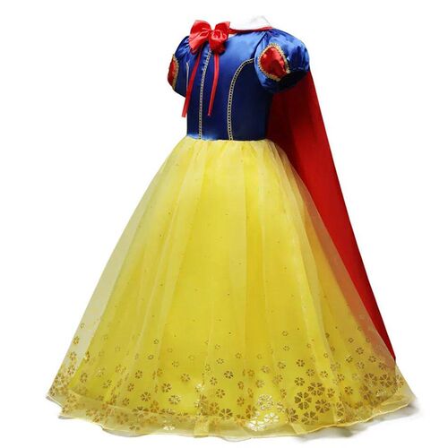 2024 Girls Snow White Princess Dress Mesh Clothes Vestidos K
