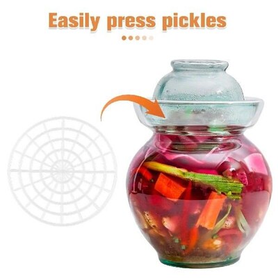 5 Pcs Fermenting Weights Pickle Press Jar Kit Vegetable