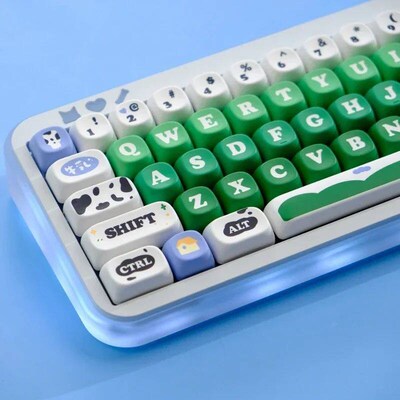 Dairy Pasture Key Cap PBT MOA Profile 129 Keys/set  Double S