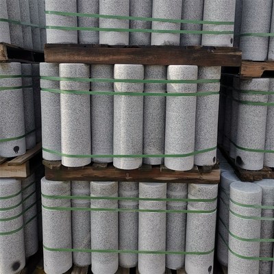 挡车石柱桩圆柱花岗岩石凳墩子防撞大理石阻车拦车挡路石头球路障