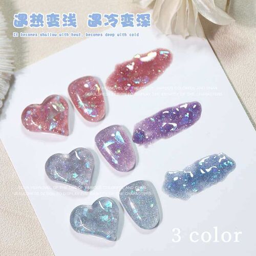Temperature change aurora broken drill nail oil glue opal br