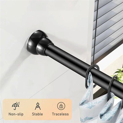 Non-Slip Spring Tension Curtain Rod 20-32 Inch Expandable Cu