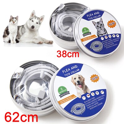 38/62CM Dog Collar Flea Tick Prevention Pet Cat Dogs Collars