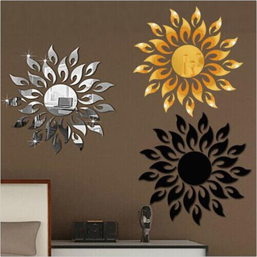 Silver Wall Sticker Room DIY Sticker For Home Room Wall TV