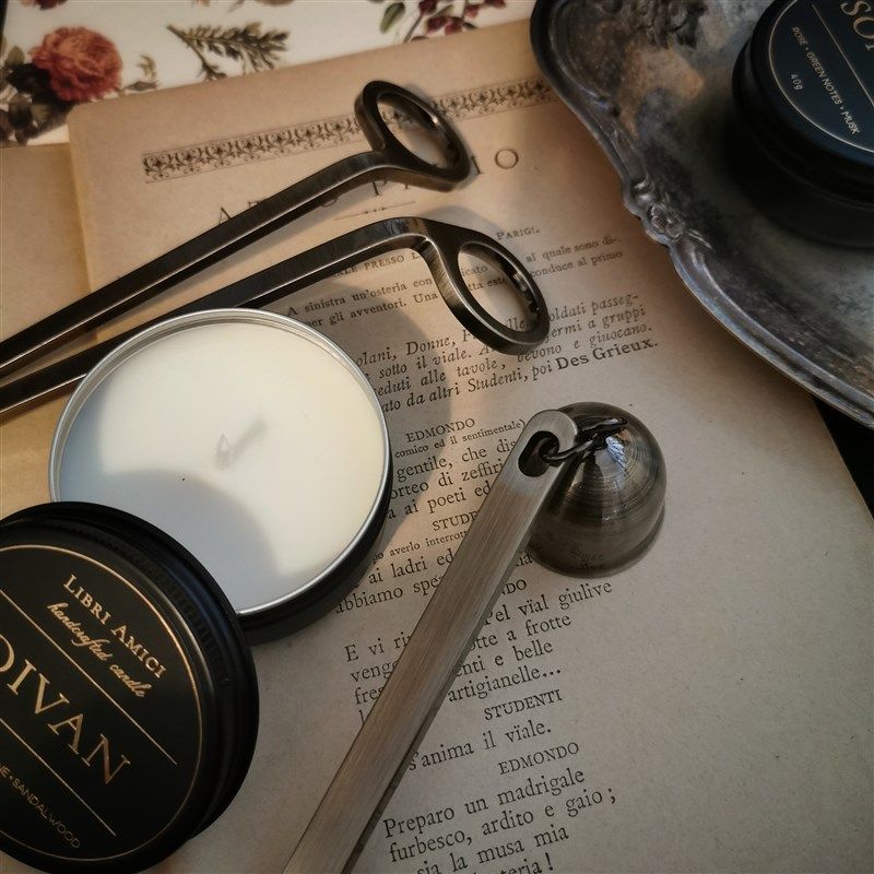 Libri mici Senior蜡烛护理工具装 古铜五件香薰灭烛铃烛剪,家居饰品,灭烛剪,淘宝优惠券,粉丝福利购,淘宝优惠卷