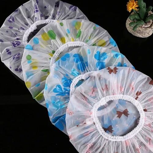 Reusable Shower Cap with Elastic Band Waterproof & Thicken B