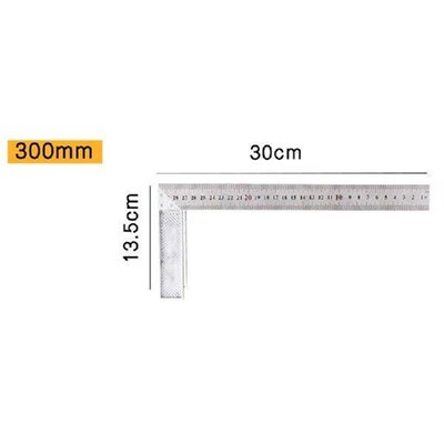 1pc L Shape Angle Square Ruler 250mm-600mm Construction