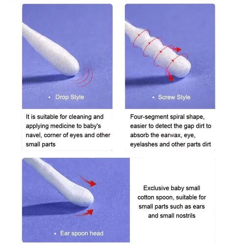 400/200 Pcs Double Head Cotton Swab Women Makeup Lipstik Bud