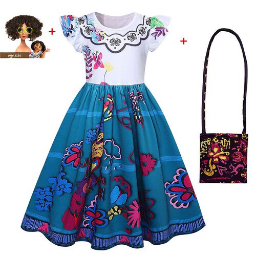 Girls Encanto Charm Dresses Carnival Summer New Children Pri