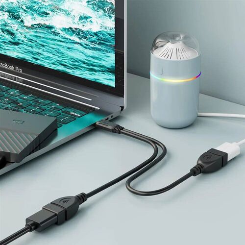1 Male to 2 Female Extension Cord USB 2.0 Splitter Y Cable P