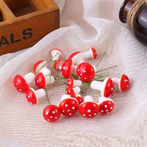 20pcs resin Mushroom fairy garden miniatures accessories