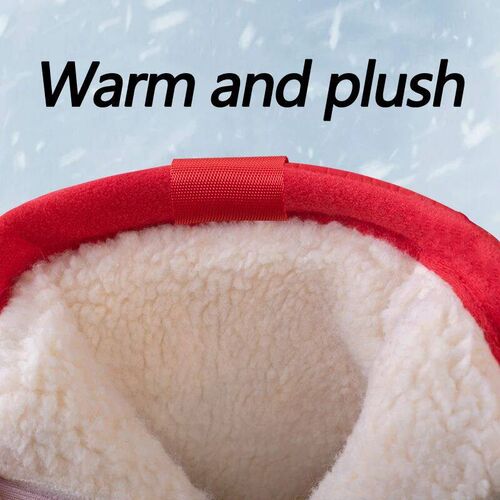 Fashion Mens Winter Boots Warm Plush Snow Boots Side Zipper