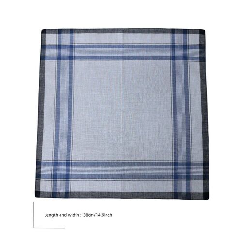 3-18PCS Vintage Satin Cotton Handkerchiefs 38cm Classic Soft