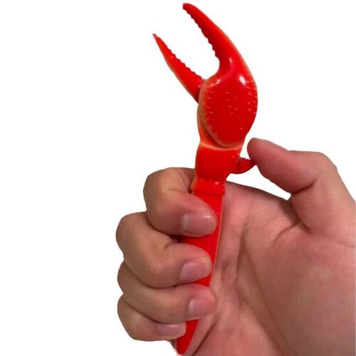Crab claw clip chip snack neutral ballpoint pen, black creat