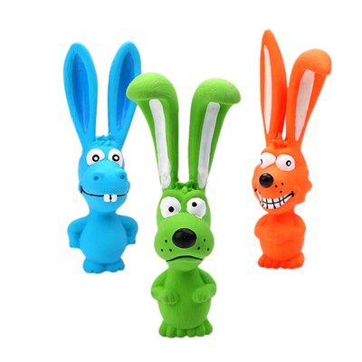 Squeak Toys Dog rabbit Latex Chew Dog Toy Animal Pet Squeak