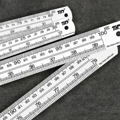 Double Side Stainless Steel Straight Ruler Metric Rule Preci
