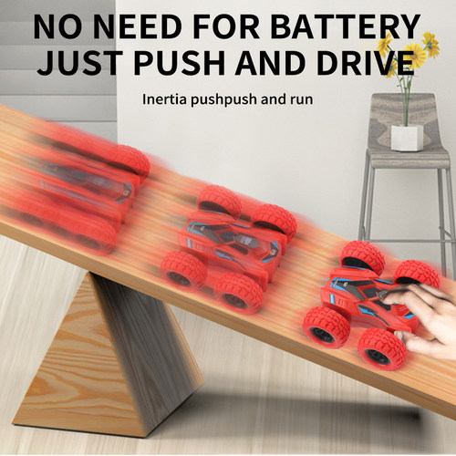 Fun Pull Back Car Double-Side Vehicle Inertia Safety and Fal