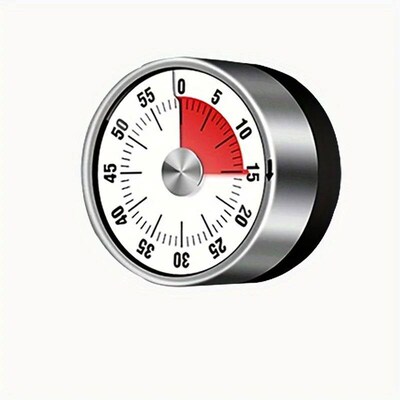 1Pc Stainless Steel Mechanical Timers Mini Cooking Baking Ti