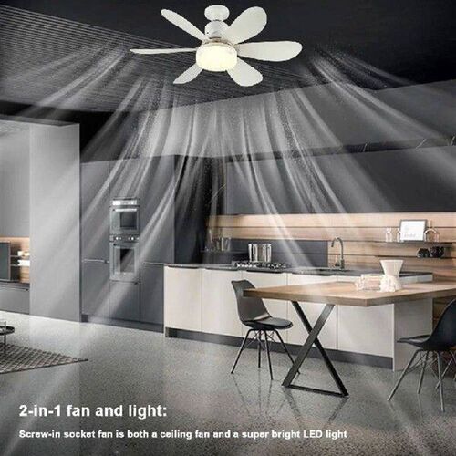 E26/E27 Base Ceiling Fan Light 30W Chandelier Ceiling Fan