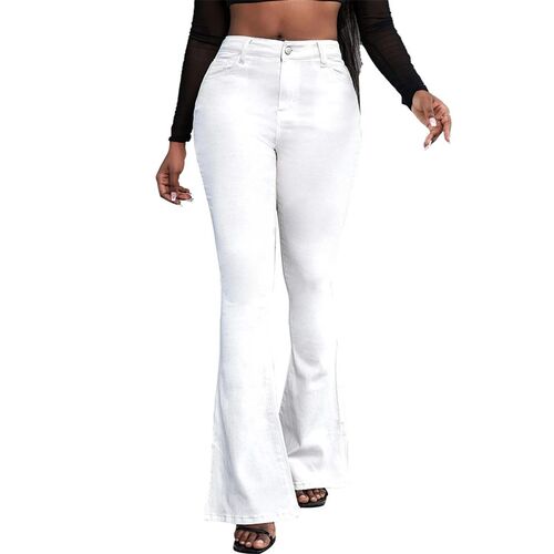 Fall New High Waist Boot Cut Jeans For Women Fashion Stch