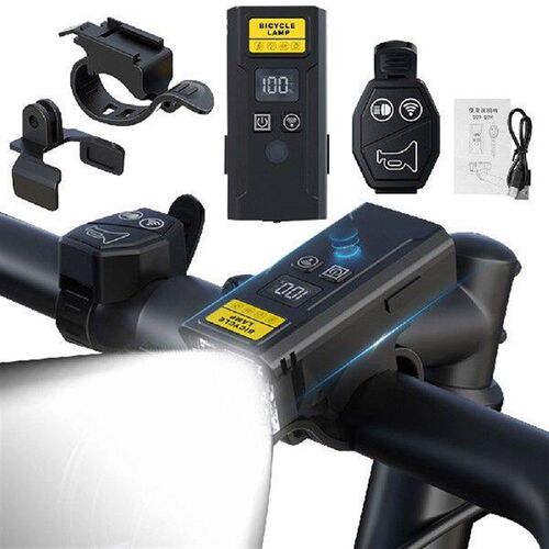 Bicycle Front Lamp with Horn Smart Light Sensor Bike