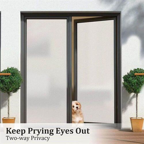 Window Film Frosted Glass Window Privacy Film No Glue Bathro