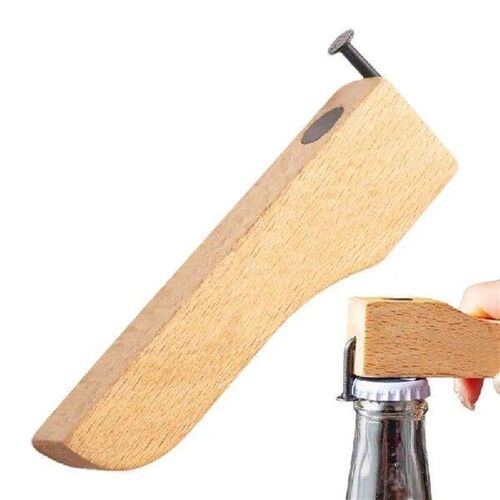 Wood Bartender Bottle Opener DIY Nail Engraving Nail