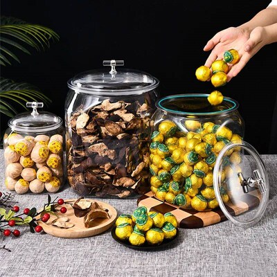 Rice Bucket Moisture-proof Insect-proof Sealed Pot Clear Pla