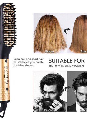 Professional Hair Comb Brush Beard Straightener Multifunctio