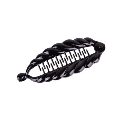 Fish Shaped Hair Clip Claw Simple Color Ponytail Holder for
