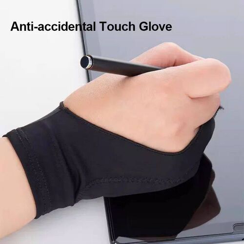 Anti-touch Painting Gloves Two-Finger Drawing Gloves for iPa