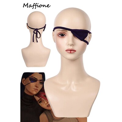 Arcane Caitlyn Blindfold Cosplay Patch Game LOL Arcane