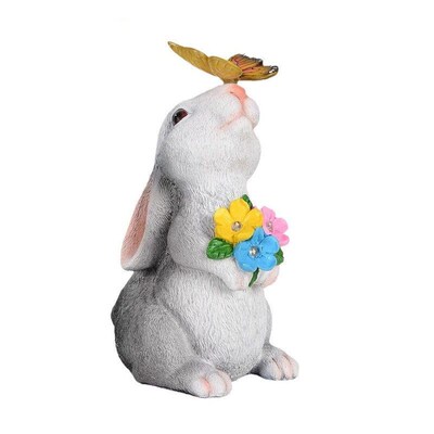 Outdoor rabbit shaped solar lamp garden decoration light