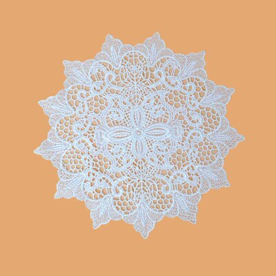Round 60cm Cotton Hand Crochet Lace Hollow Out Tablecloth