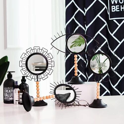 Table Decorative Vanity Mirrors Nordic Fashion Iron Geometr