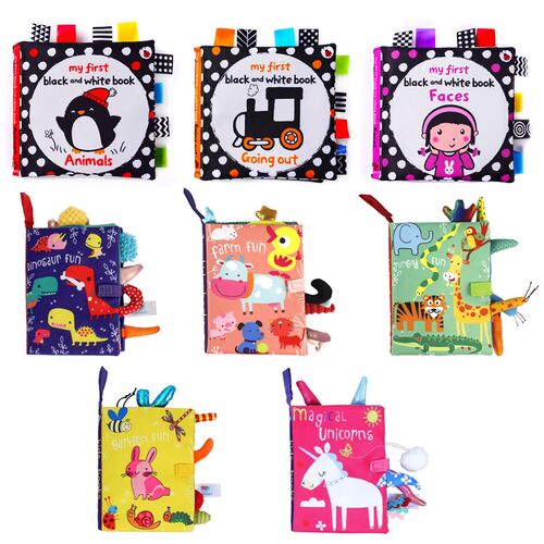 Baby Kids Fabric Books Early Learning Educational Cloth Book