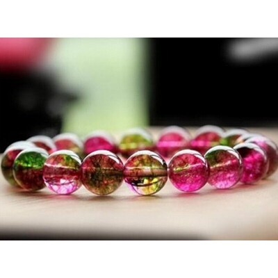 Ice Watermelon Tourmaline Brlet Candy Color Tourmaline Women